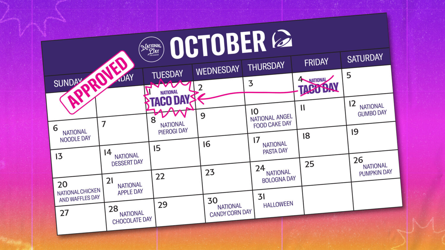 Taco Bell offers 1 tacos for 10 hours on National Taco Day, Oct. 1